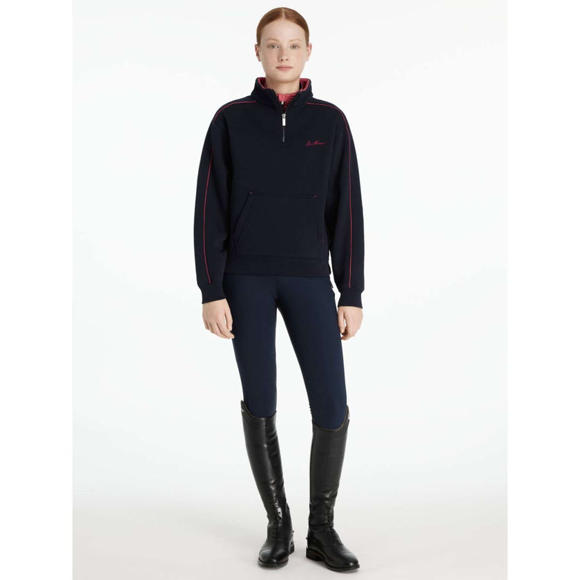 LeMieux Sweater Young Rider Kate Navy/Cranberry LeMieux Sweater Young Rider Kate Navy/Cranberry