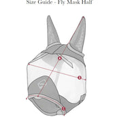 LeMieux Masque Anti-Mouches Amour Shield Pro avec Oreilles Marin LeMieux Masque Anti-Mouches Amour Shield Pro avec Oreilles Marin