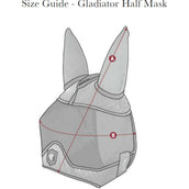 LeMieux Filet Anti-Mouches Gladiator Half Gris LeMieux Filet Anti-Mouches Gladiator Half Gris