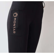 Montar Legging d'Équitation Michelle Rosegold Logo Noir Montar Legging d'Équitation Michelle Rosegold Logo Noir