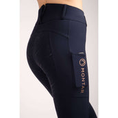 Montar Legging d'Équitation Michelle Rosegold Logo Marin Montar Legging d'Équitation Michelle Rosegold Logo Marin
