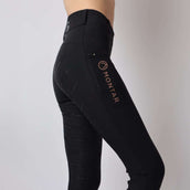 Montar Legging d'Équitation Rosegold Logo Junior Noir Montar Legging d'Équitation Rosegold Logo Junior Noir
