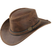 Scippis Chapeau Irving Cuir Marron Scippis Chapeau Irving Cuir Marron
