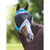 Shires Masque Anti-Mouches Filet Fin avec Découpe D'oreille Teal Shires Masque Anti-Mouches Filet Fin avec Découpe D'oreille Teal