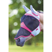 Shires Masque Anti-Mouches Air Motion avec Oreilles et Nez Rose Shires Masque Anti-Mouches Air Motion avec Oreilles et Nez Rose