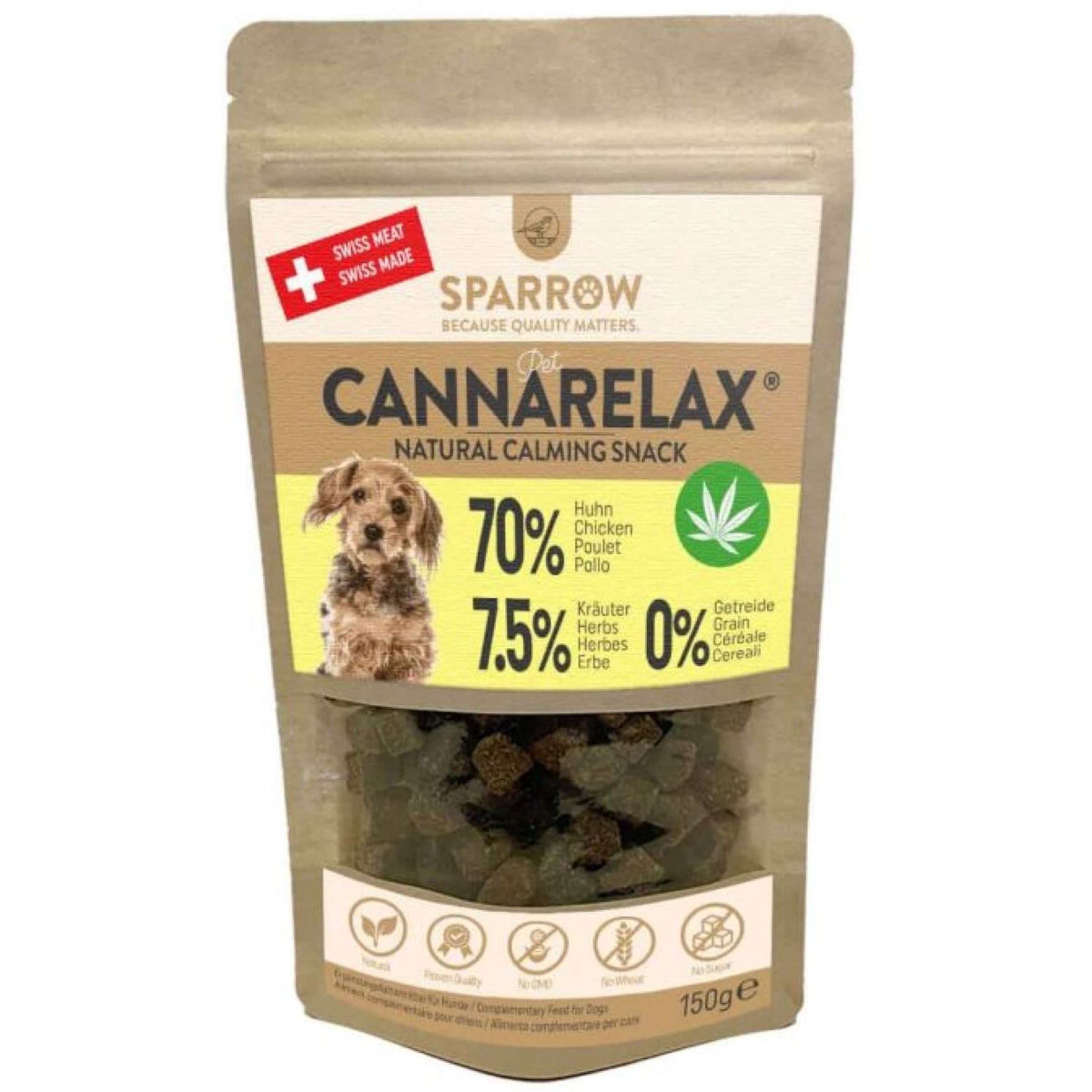 Sparrow Pet CannaRelax Collations pour Chiens Sparrow Pet CannaRelax Collations pour Chiens