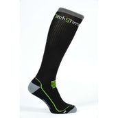 Tech Stirrups Chaussettes Technical Noir/Vert Tech Stirrups Chaussettes Technical Noir/Vert