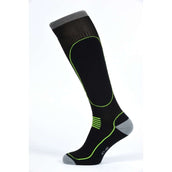 Tech Stirrups Chaussettes Technical Noir/Vert Tech Stirrups Chaussettes Technical Noir/Vert