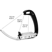 Tech Stirrups Étrier Venice Children Noir/Argent Tech Stirrups Étrier Venice Children Noir/Argent