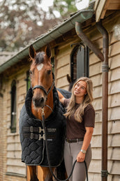 Velder Horsewear Premium Couverture de Concours Satin Glow Black Night Velder Horsewear Premium Couverture de Concours Satin Glow Black Night