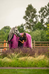 Velder Horsewear Premium Couverture de Concours Satin Glow Dutch Raspberry Velder Horsewear Premium Couverture de Concours Satin Glow Dutch Raspberry