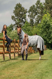 Velder Horsewear Premium Couverture Anti-Mouches Pearl Grey Velder Horsewear Premium Couverture Anti-Mouches Pearl Grey