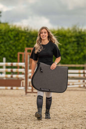 Velder Horsewear Premium Tapis de Selle Bamboo de Saut Noir Velder Horsewear Premium Tapis de Selle Bamboo de Saut Noir