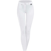 ELT Pantalon d'Équitation Micro Silicone Genouillères Blanc ELT Pantalon d'Équitation Micro Silicone Genouillères Blanc