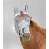 Waldhausen Masque Anti-Mouches Premium avec Oreilles et Franges Gris Argent Waldhausen Masque Anti-Mouches Premium avec Oreilles et Franges Gris Argent