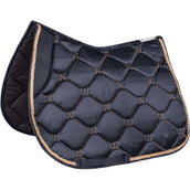 Waldhausen Tapis de Selle Valencia Polyvalent Bleu Foncé/Or Rose Waldhausen Tapis de Selle Valencia Polyvalent Bleu Foncé/Or Rose