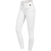ELT Rijbroek Pantalon d'Équitation Maja Glam Curved High Waist Blanc ELT Rijbroek Pantalon d'Équitation Maja Glam Curved High Waist Blanc