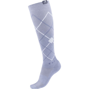 ELT Chaussettes d'Équitation Argyle Blue Grey ELT Chaussettes d'Équitation Argyle Blue Grey