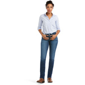 Ariat Jeans Real Perfect Rise Abby Straight Femme Mackenzie Blue Ariat Jeans Real Perfect Rise Abby Straight Femme Mackenzie Blue