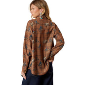 Ariat Blouse Homestyle Femme Marron Ariat Blouse Homestyle Femme Marron
