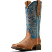 Ariat Bottes Western Cattle Caite Femme Marron/blue Ariat Bottes Western Cattle Caite Femme Marron/blue