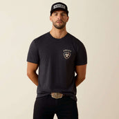Ariat T-Shirt American Bison Tee Hommes Charcoal Heather Ariat T-Shirt American Bison Tee Hommes Charcoal Heather