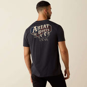 Ariat T-Shirt American Bison Tee Hommes Charcoal Heather Ariat T-Shirt American Bison Tee Hommes Charcoal Heather