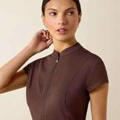 Ariat T-Shirt Breathe 1/2 Zip Femme Pommel Brown Ariat T-Shirt Breathe 1/2 Zip Femme Pommel Brown