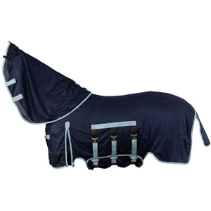 BR Couverture Anti-Mouches SS26 avec Couvre-cou Amovible Pageant Blue BR Couverture Anti-Mouches SS26 avec Couvre-cou Amovible Pageant Blue