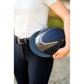 Charles Owen Bombe Kylo Sparkly Wide Peak Navy Gloss/Pewter Charles Owen Bombe Kylo Sparkly Wide Peak Navy Gloss/Pewter