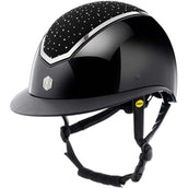 Charles Owen Bombe Kylo Crystal Wide Peak MIPS Black Gloss/Chrome Charles Owen Bombe Kylo Crystal Wide Peak MIPS Black Gloss/Chrome