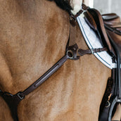 Dyon Collier de Chasse 5 points New English avec Élastique Marron Dyon Collier de Chasse 5 points New English avec Élastique Marron