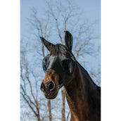 EQUITHÈME Masque Anti-Mouches Lycra avec Protection UV Noir EQUITHÈME Masque Anti-Mouches Lycra avec Protection UV Noir