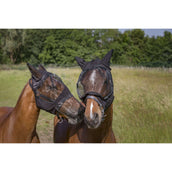 EQUITHÈME Masque Anti-Mouches Anti-UV 2IN1 Noir EQUITHÈME Masque Anti-Mouches Anti-UV 2IN1 Noir