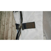 EQUITHÈME Couverture Anti-Mouches Flycool Combo avec Couvre-cou Marine/Blanc EQUITHÈME Couverture Anti-Mouches Flycool Combo avec Couvre-cou Marine/Blanc