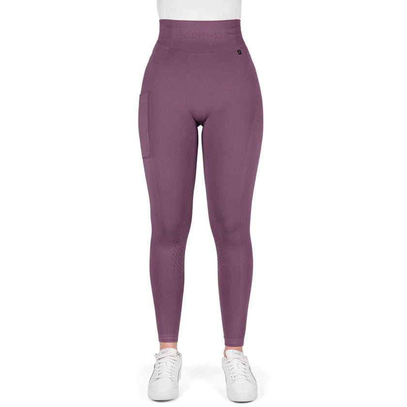 EQUITHÈME Legging d'Équitation Acacia Full Grip Lilas EQUITHÈME Legging d'Équitation Acacia Full Grip Lilas