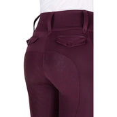 EQUITHÈME Legging d'Équitation Alize Full Grip Violet EQUITHÈME Legging d'Équitation Alize Full Grip Violet