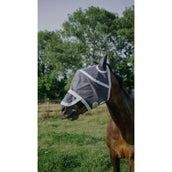 EQUITHÈME Masque Anti-Mouches Hoop avec Protection UV Marin EQUITHÈME Masque Anti-Mouches Hoop avec Protection UV Marin