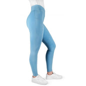 EQUITHÈME Legging d'Équitation Fanny Full Grip Bleu Clair EQUITHÈME Legging d'Équitation Fanny Full Grip Bleu Clair