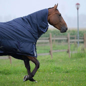EQUITHÈME Couverture d'Extérieur Pro Series Tyrex 1680D 220g avec Couvre-cou Marin EQUITHÈME Couverture d'Extérieur Pro Series Tyrex 1680D 220g avec Couvre-cou Marin