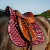 EQUITHÈME Tapis de Selle Nacre de Saut Bordeaux EQUITHÈME Tapis de Selle Nacre de Saut Bordeaux