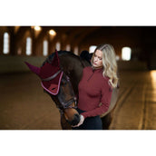 Equestrian Stockholm Bonnet Anti-Mouches Modern Crystal Bordeaux Equestrian Stockholm Bonnet Anti-Mouches Modern Crystal Bordeaux