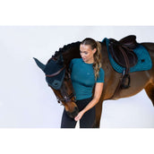 Equestrian Stockholm Chemise Dynamic Short Sleeve Deep Teal Equestrian Stockholm Chemise Dynamic Short Sleeve Deep Teal
