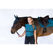 Equestrian Stockholm Chemise Dynamic Short Sleeve Deep Teal Equestrian Stockholm Chemise Dynamic Short Sleeve Deep Teal