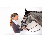 Equestrian Stockholm T-shirt de Concours Fine Line Blanc/Dark Violet Equestrian Stockholm T-shirt de Concours Fine Line Blanc/Dark Violet