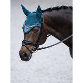 Equestrian Stockholm Bonnet Anti-Mouches Teal Blue Equestrian Stockholm Bonnet Anti-Mouches Teal Blue