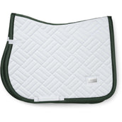 Equestrian Stockholm Tapis de Selle Modern de Saut Blanc/Sycamore Green Equestrian Stockholm Tapis de Selle Modern de Saut Blanc/Sycamore Green