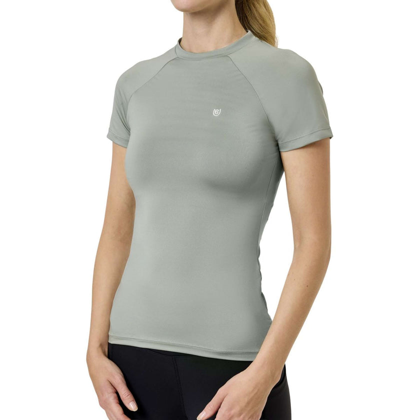 Equestrian Stockholm Chemise Dynamic Short Sleeve Pistachio White Equestrian Stockholm Chemise Dynamic Short Sleeve Pistachio White