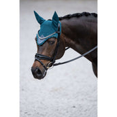 Equestrian Stockholm Bonnet Anti-Mouches Modern Teal Blue Equestrian Stockholm Bonnet Anti-Mouches Modern Teal Blue