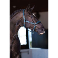 Equestrian Stockholm Licol Glimmer Leather Anatomic Teal Blue Equestrian Stockholm Licol Glimmer Leather Anatomic Teal Blue